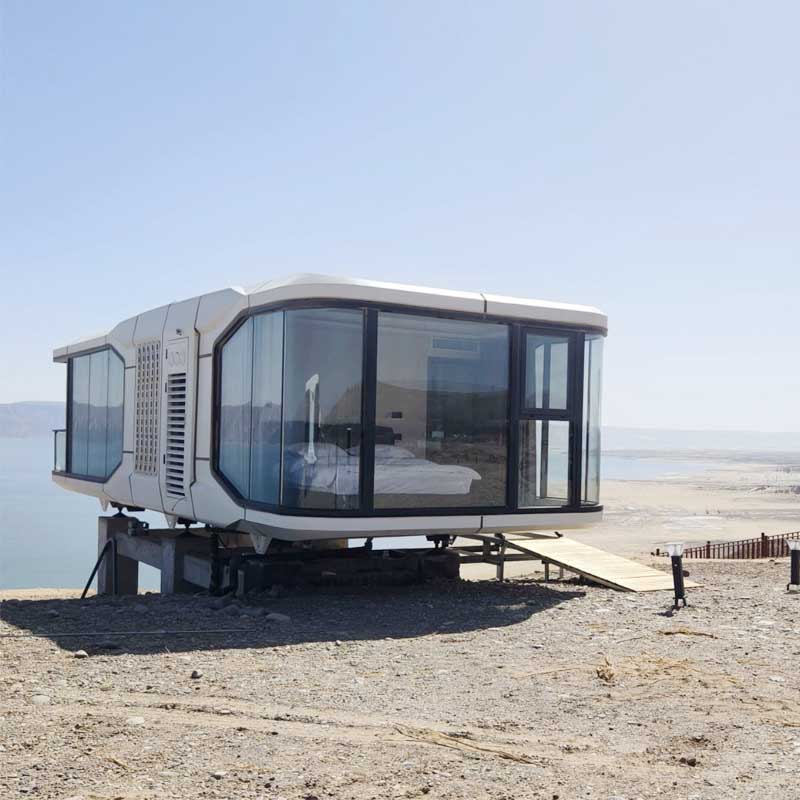 JMXL V7 Prefab Houses Luxury Light Steel Prefabricated Modular Home Glass Design Capsule House for Sale