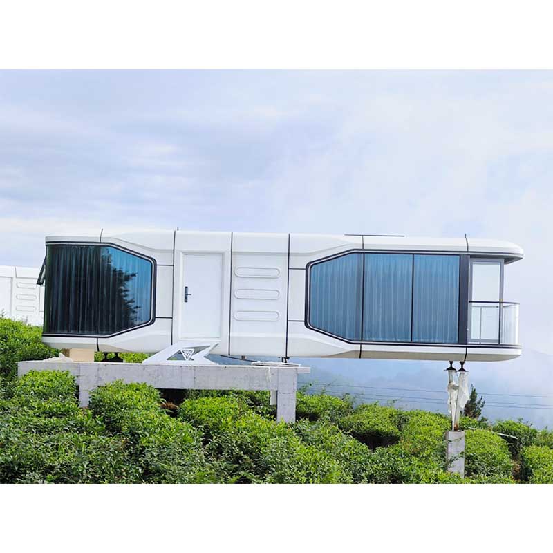 JMXL V7 Prefab Houses Luxury Light Steel Prefabricated Modular Home Glass Design Capsule House for Sale
