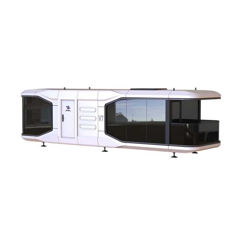 JMXL V7 Prefab Houses Luxury Light Steel Prefabricated Modular Home Glass Design Capsule House for Sale