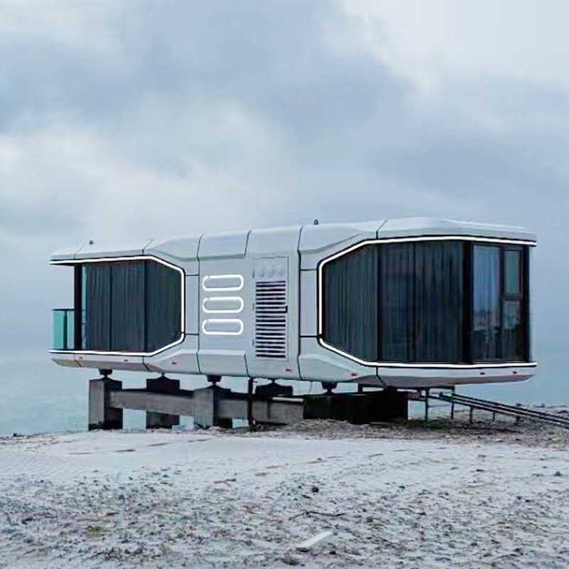 JMXL V7 Prefab Houses Luxury Light Steel Prefabricated Modular Home Glass Design Capsule House for Sale