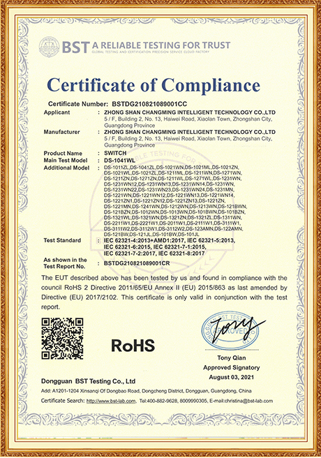 Honor Certificate