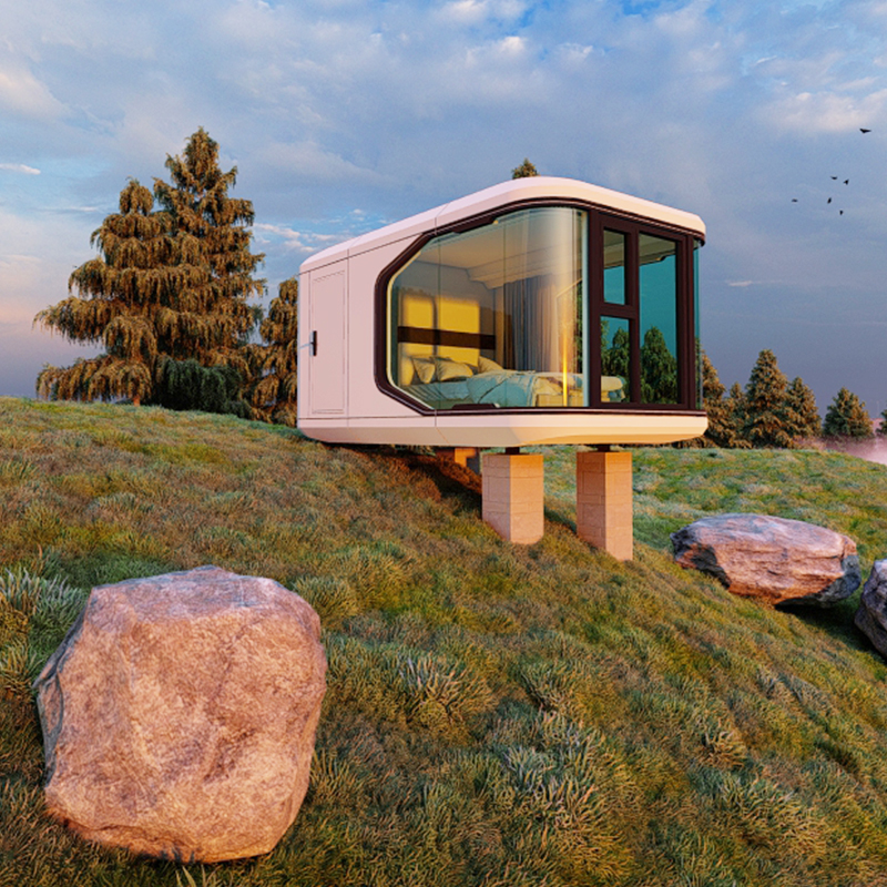 JMXL V11 Light Steel Prefabricated Mobile Glass House Design
