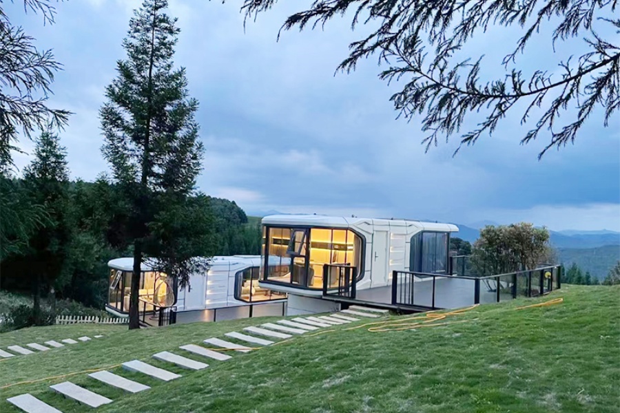 Explore the innovative choice of space capsules for future living