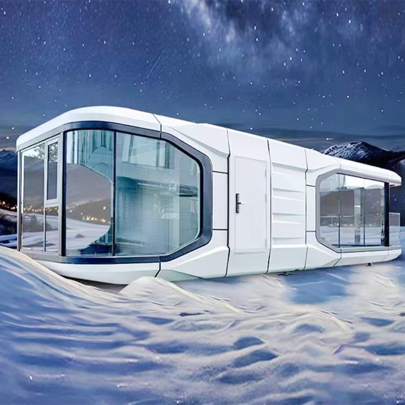 What factors should be considered when choosing a space capsule for an outdoor dynamic house
