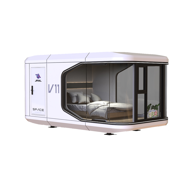 Does Light steel prefabricated mobile glass house design allow flexible space to move freely?